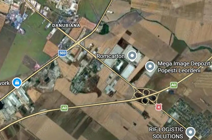 Popesti Leordeni, teren intravilan 2,8ha, deschidere 70mp la sosea