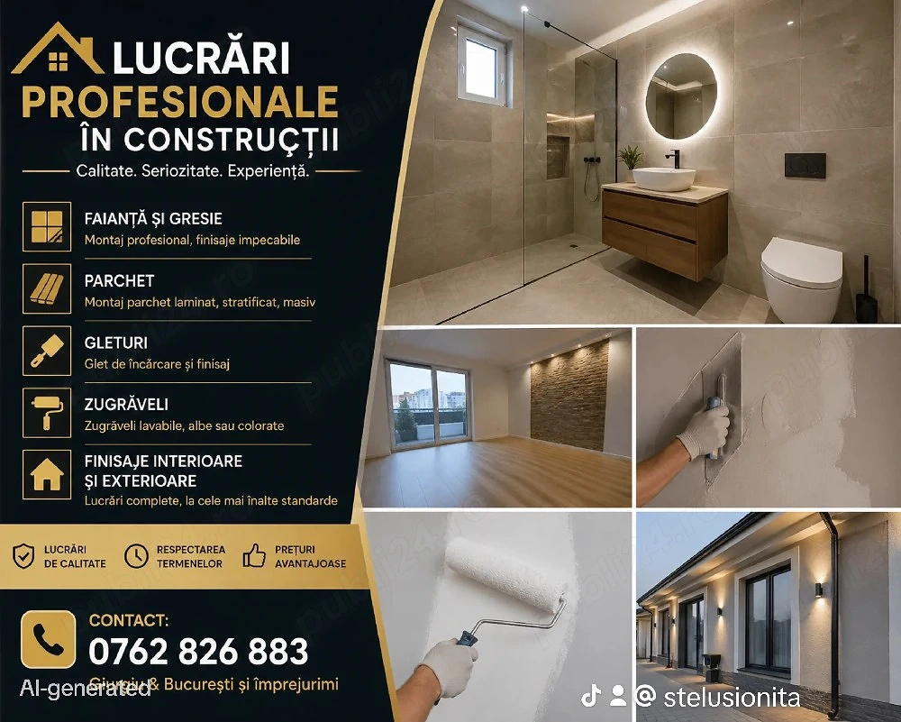 Execut lucrari de calitate in constructii,