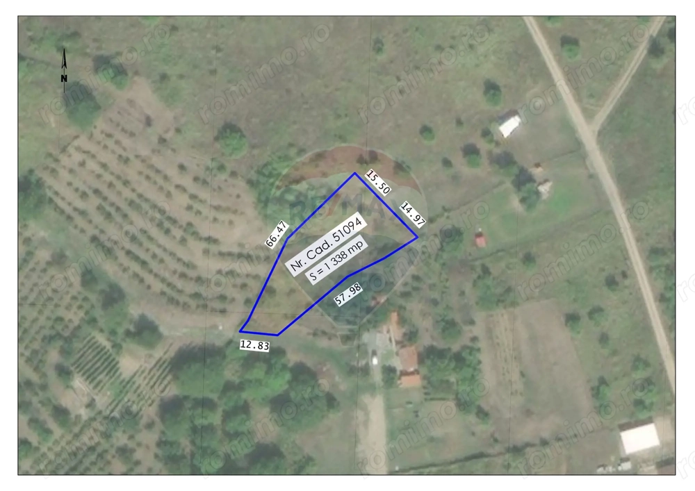 De vânzare teren extravilan, 1.338mp, strada Dealul Mare - Paleu