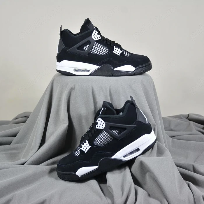 Pantofi Sport Air Jordan 4 White Thunder- 100% originali