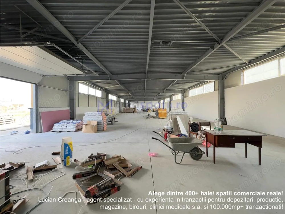 Hala de inchiriat Iasi, de la 200mp la 944mp, langa Vama Iasi si Kaufland