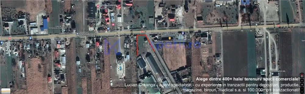 Teren depozitare, showroom, de la 200mp la 2000mp, zona Lukoil, Socar