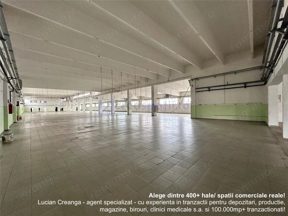 Hale  spatii de inchiriat in jud. Iasi, Pascani, de la 500mp la 5000mp