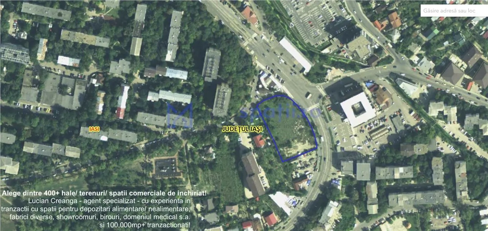 Teren comercial, 4510mp, intersectia Carrefour Doi Baieti