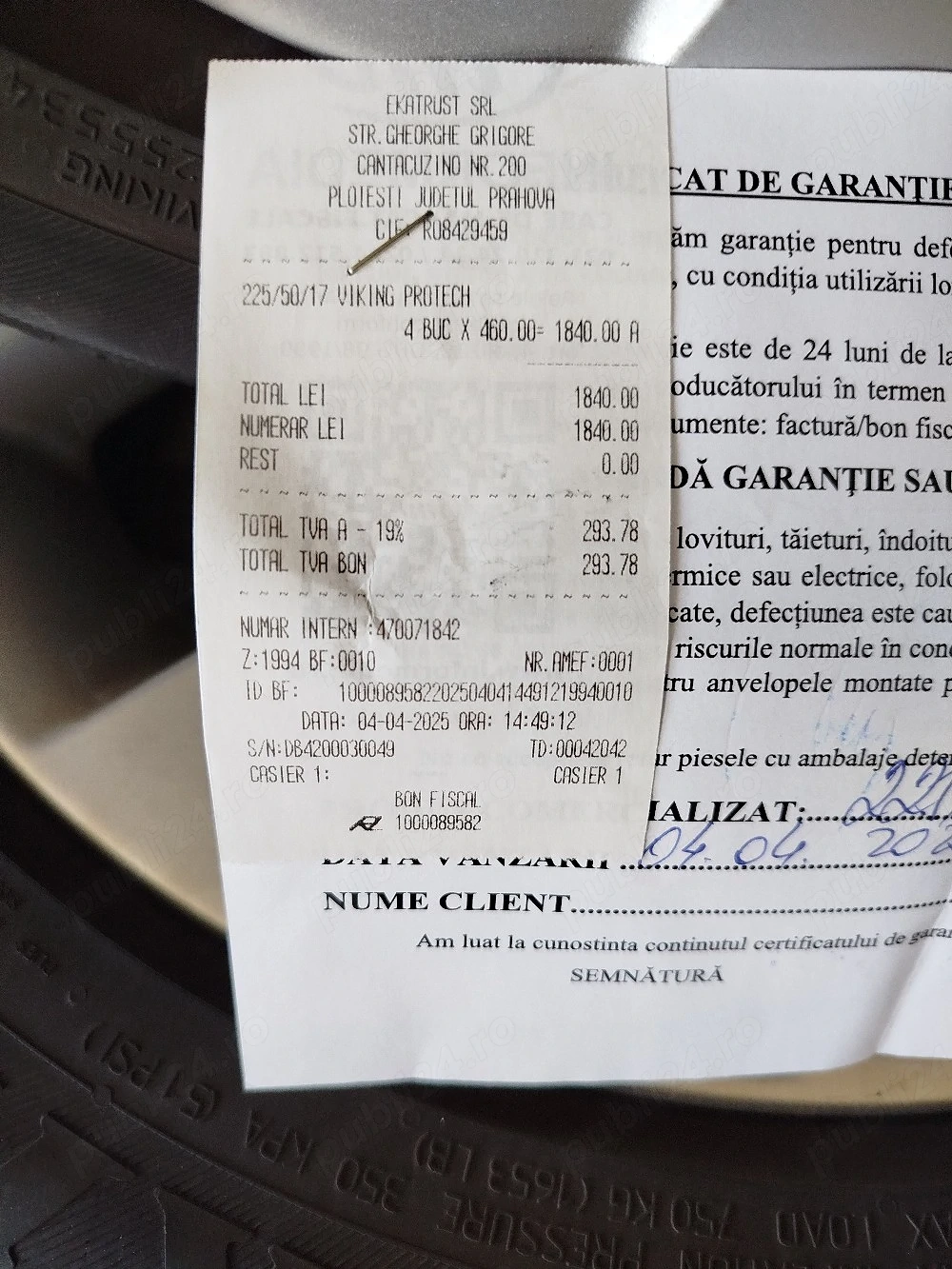 Vând Roti BMW X1 Dot 2025.225/50/R17.Preț 250€
