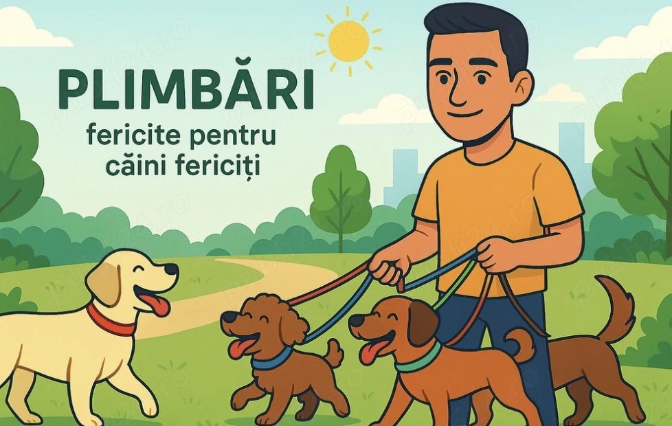 Plimb câini talie mică medie Arad!