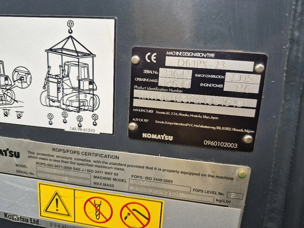 Vand Buldozer Komatsu D61 PX