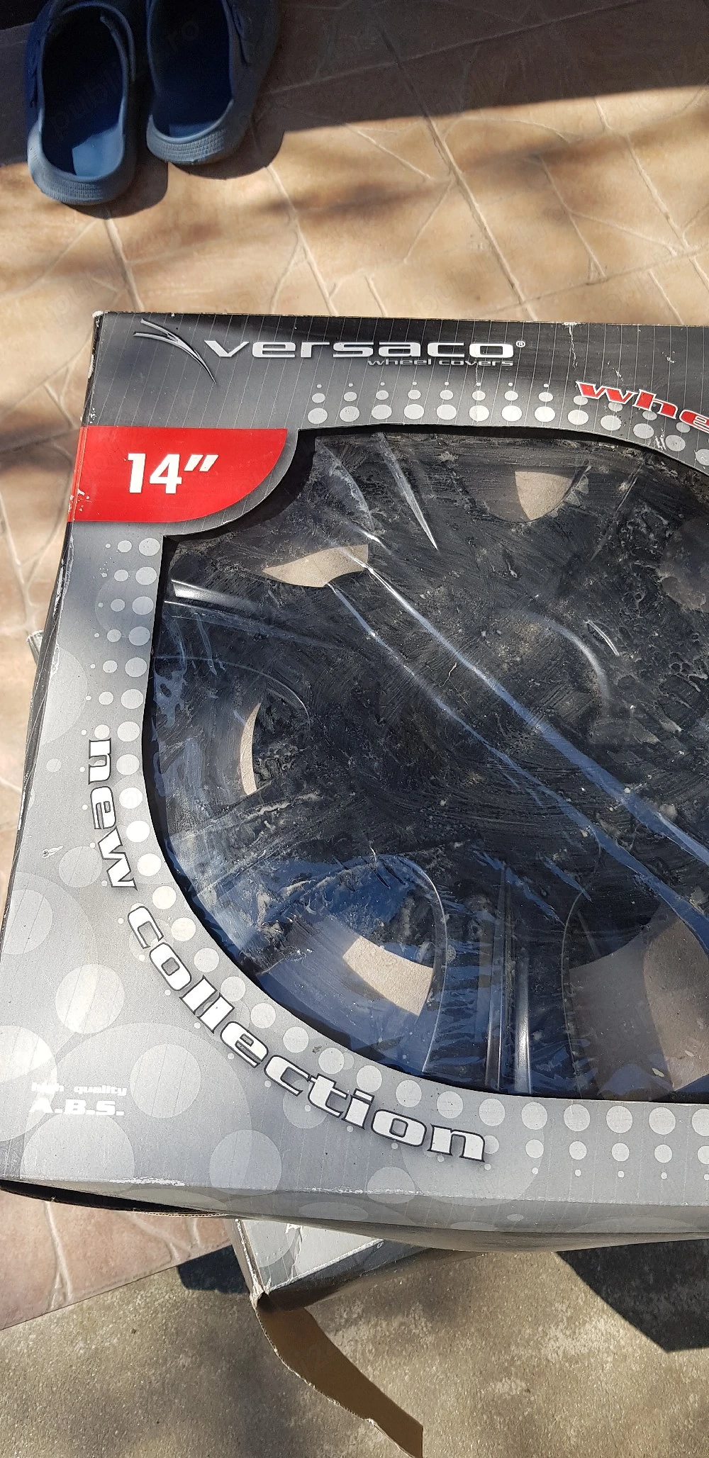 cauciuc si geanta ford fiesta si capace roti negre 14 inchi.versaco