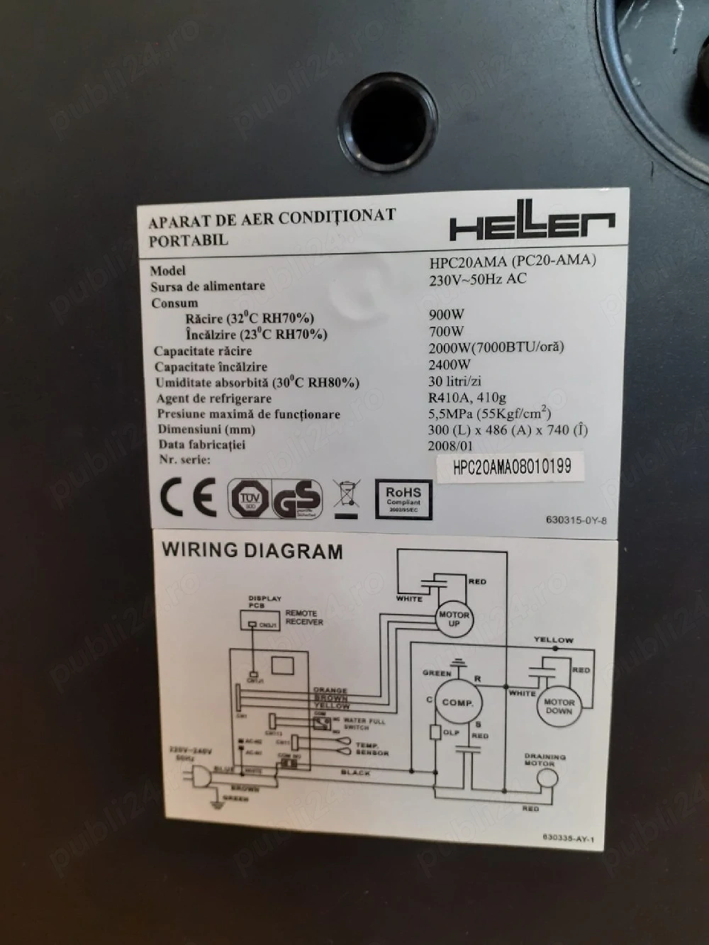 Aer conditionat portabil