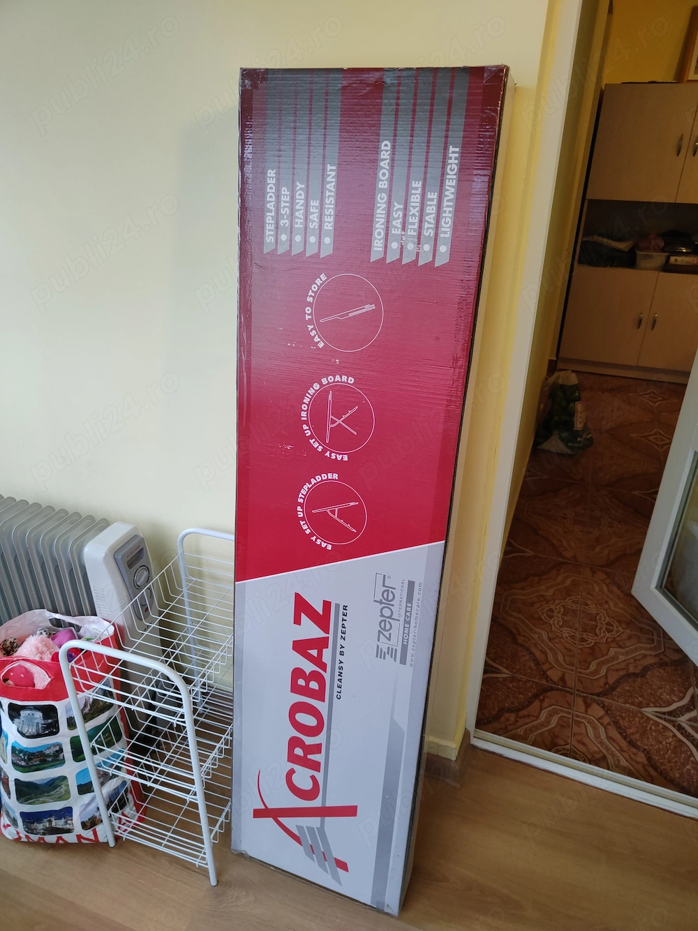 NOU CleanSy AcrobaZ by Zepter 2 in 1 -Masa de calcat si scara pliabila