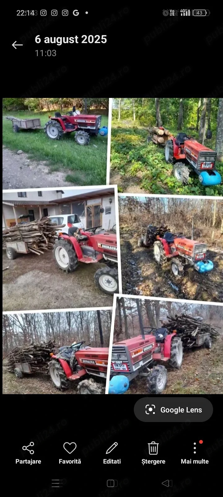 vând tractoraș shibaura