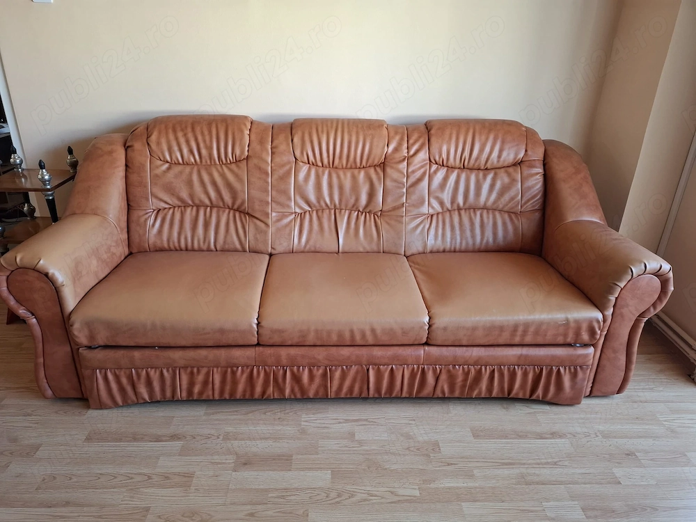 Canapea extensibila din piele