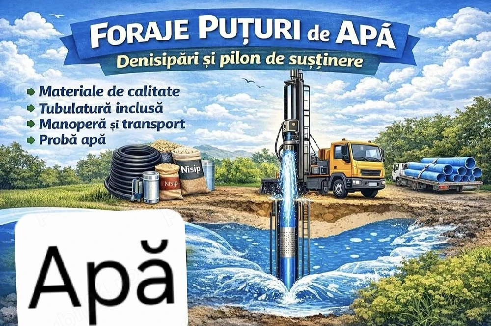 foraje puturi apă   