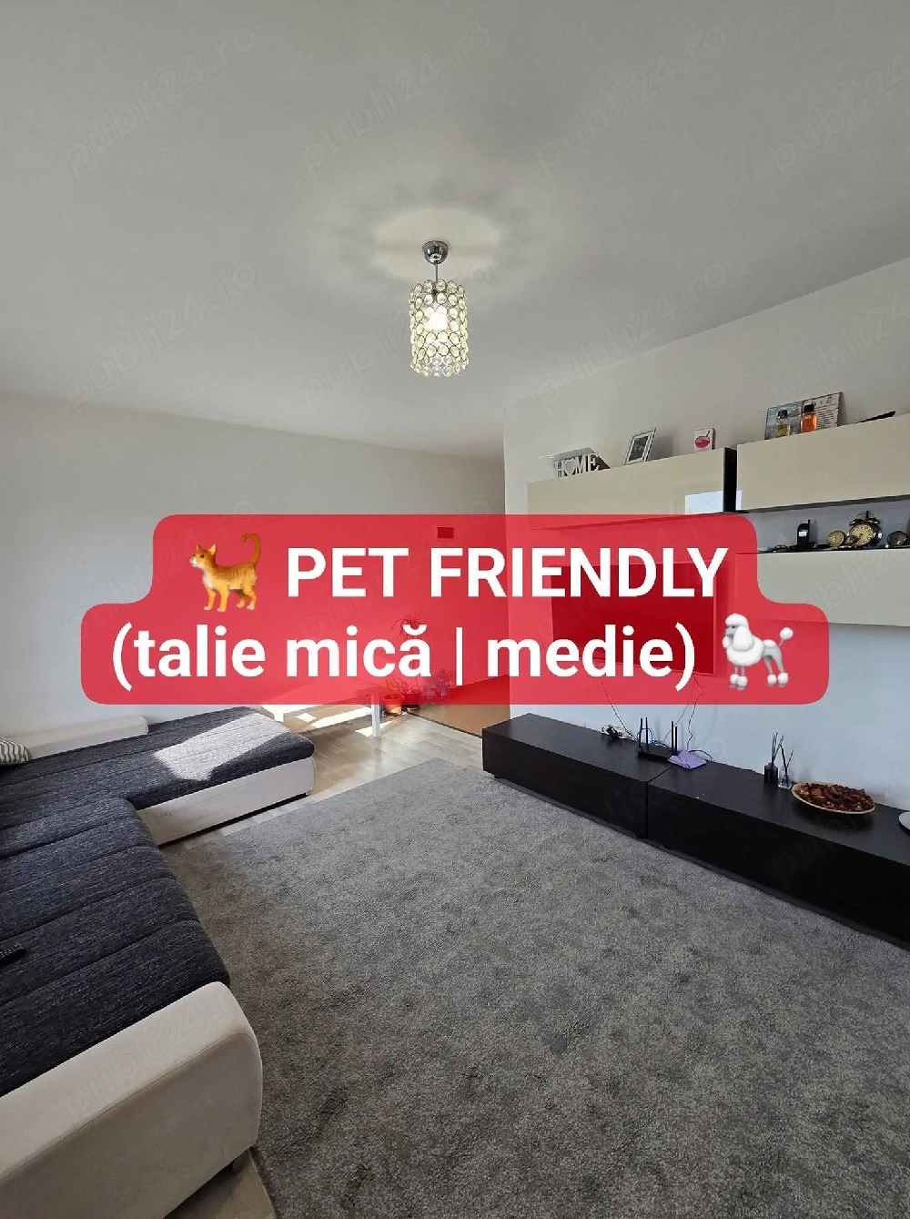 De închiriat apartament 3 camere |    Pet Friendly    | etaj 3 | 72 m  | Str.Echinocțiului 