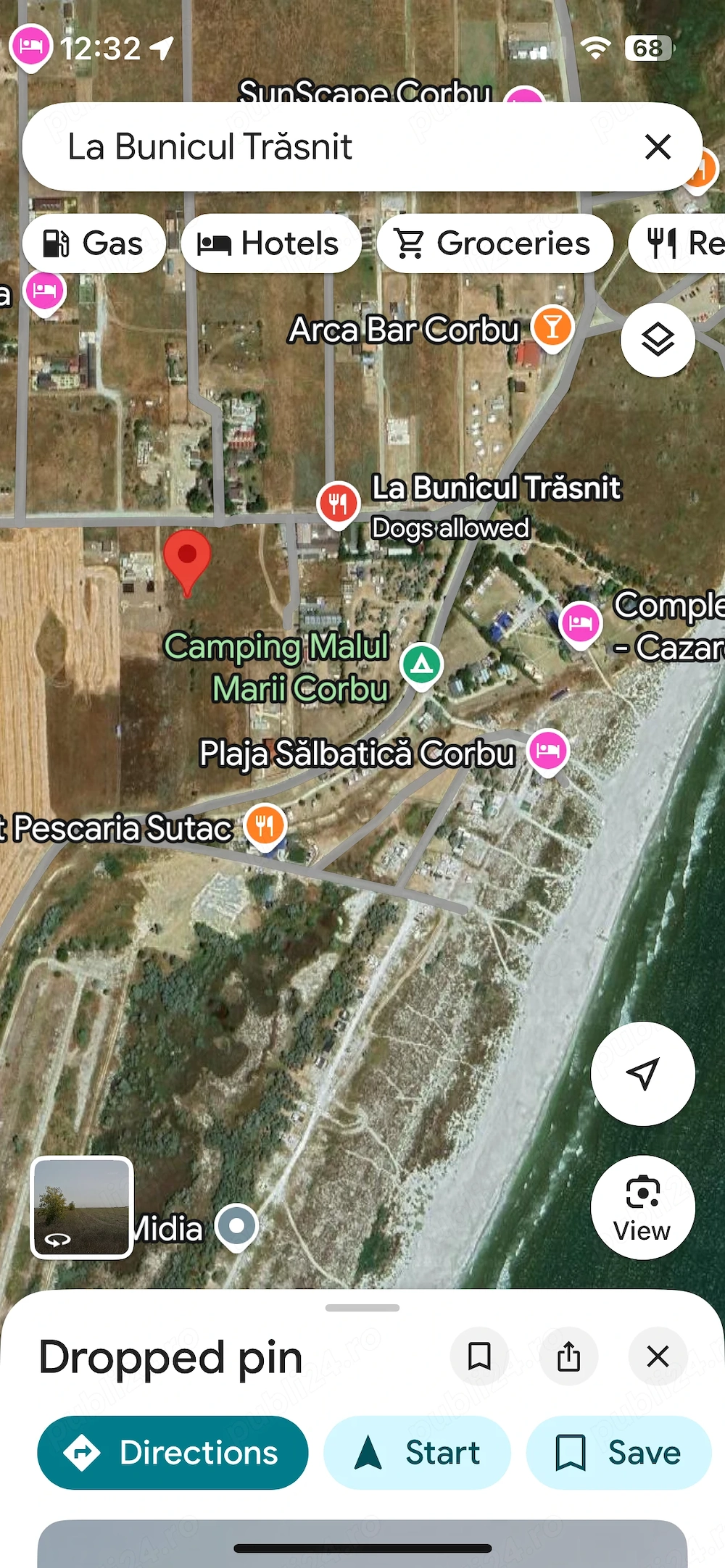 Corbu teren intravilan lângă plaja 