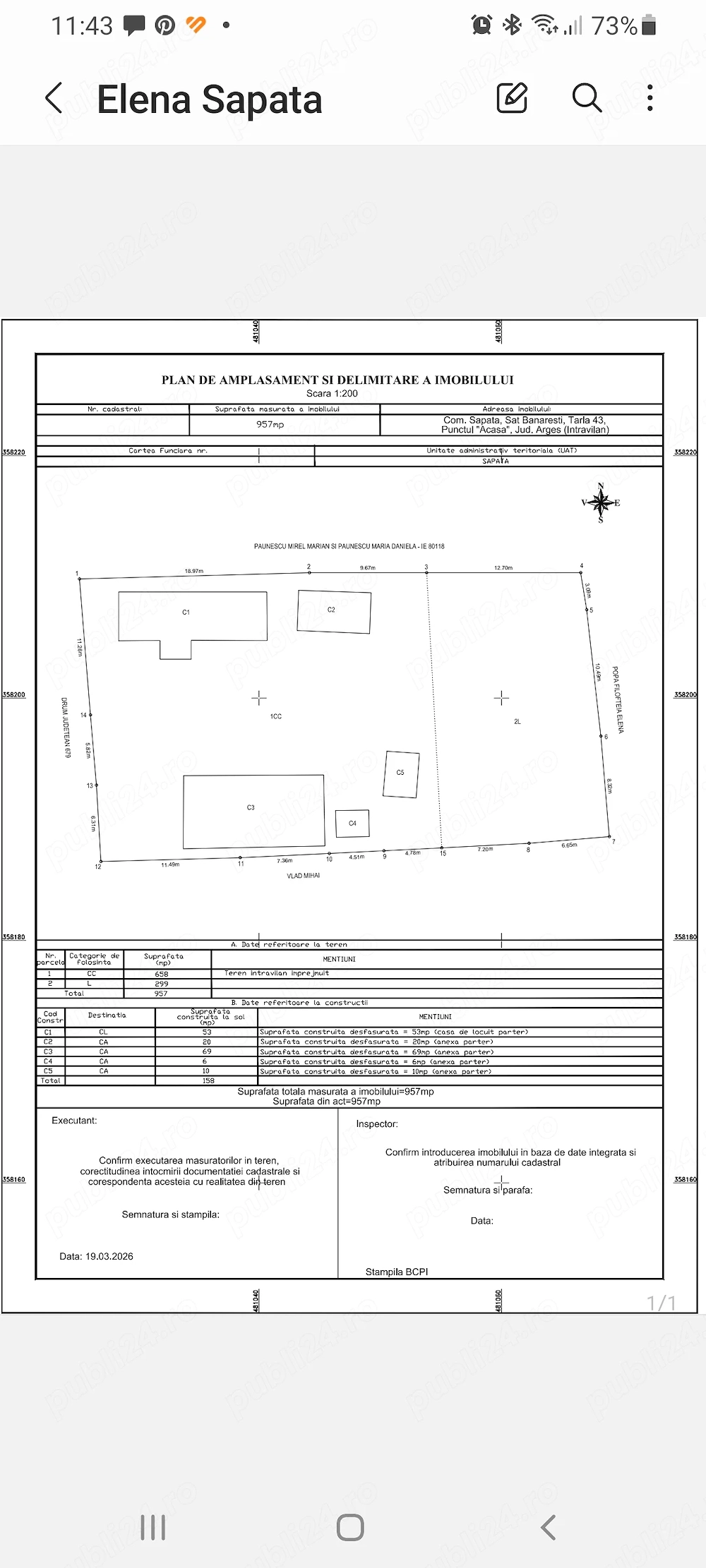 De vânzare casa batraneasca cu teren  957 mp +  Teren intravilan 1507 mp (situat pe malul lacului)