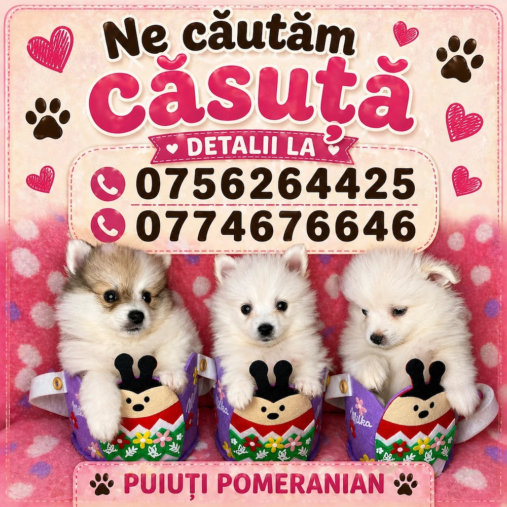 Pomeranian puiuți 