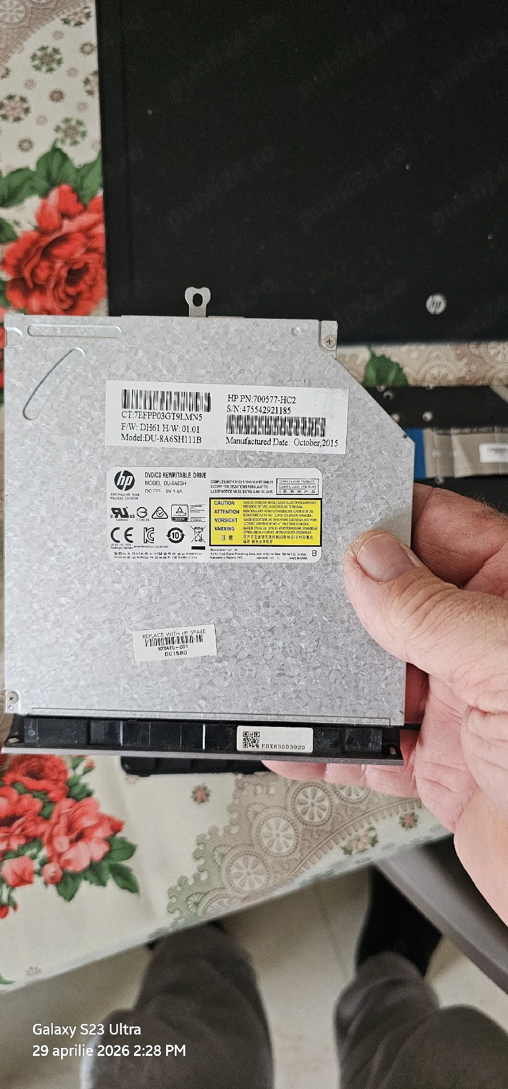 HP probook 450 g3 Ecran si diferite componente 