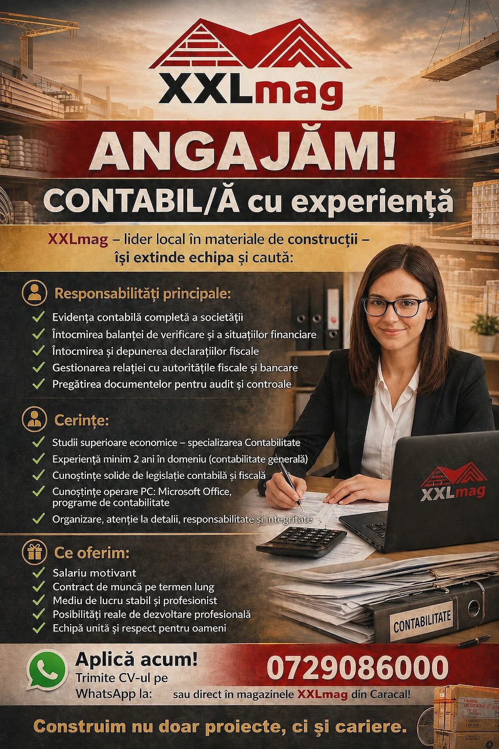 XXLmag Caracal angajeaza contabil a cu experienta