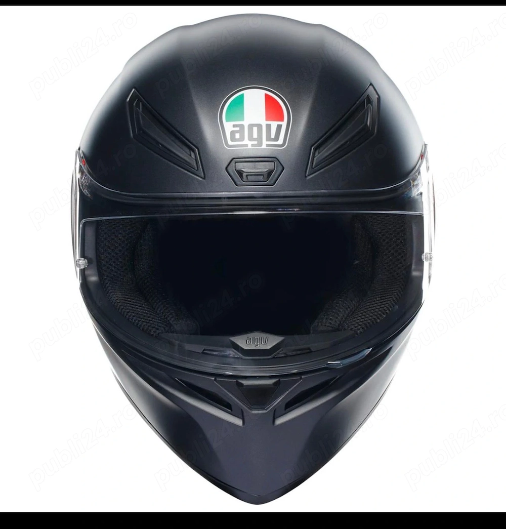 Cască AGV K6 S Matt Black - Mărime L - Ca nouă + Vizieră Neagră & Pinlock