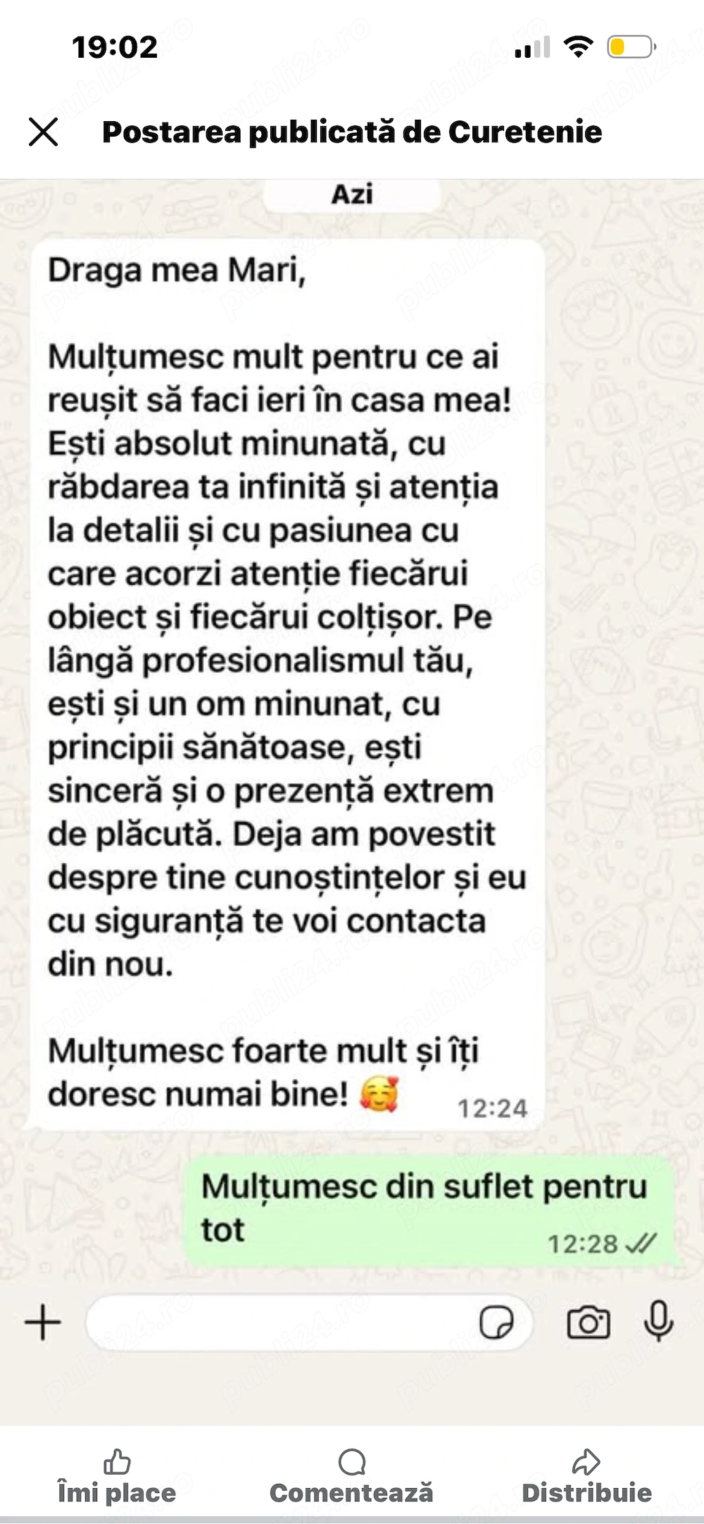Curetenie apartamente după ingineri constructori 