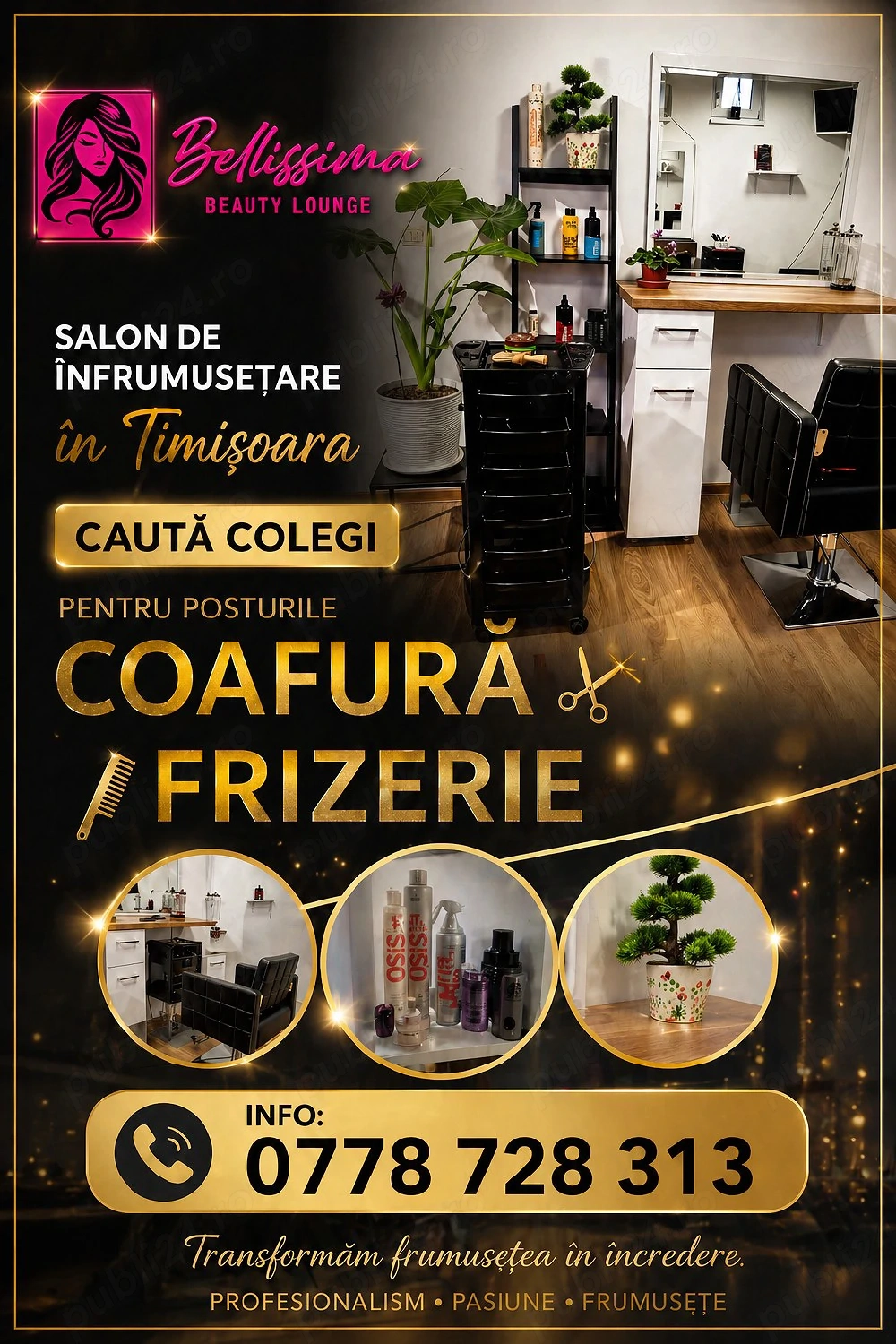 Salon de infrumusetare cauta colegi 