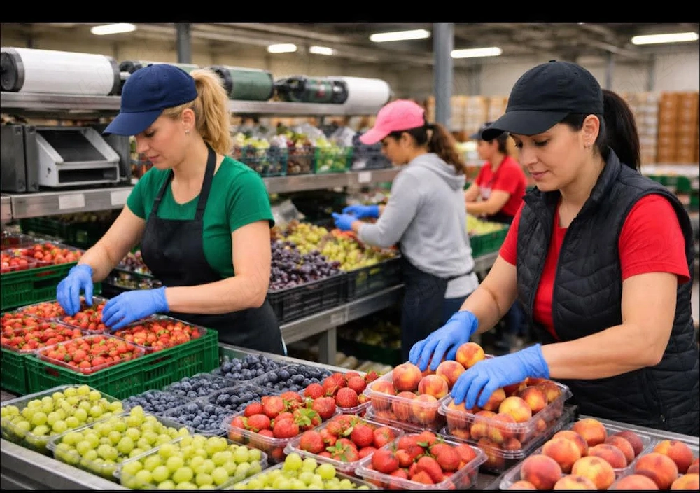 Urgent la sortat de fructe  la banda