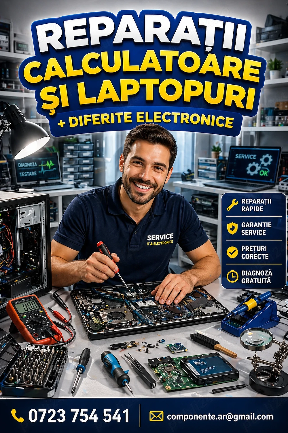 laptop servicii calculatoare PC