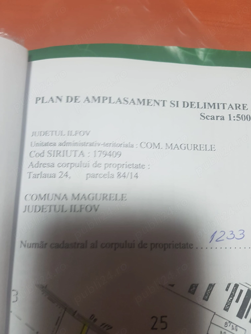 Măgurele teren intravilan  5000M