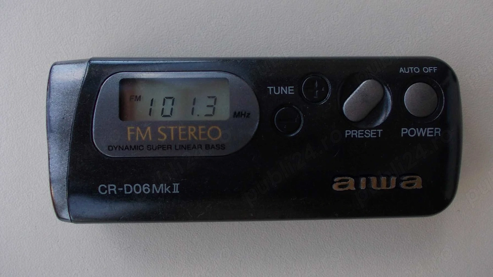 radio AIWA CR-D06MkII walkman tuner FM + casti