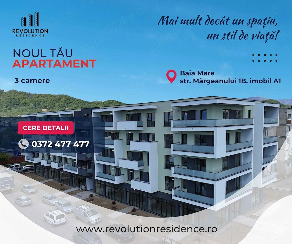 NEW! COMISION 0% - Apartamente 3 camere - Margeanului 1B-A1, Baia Mare