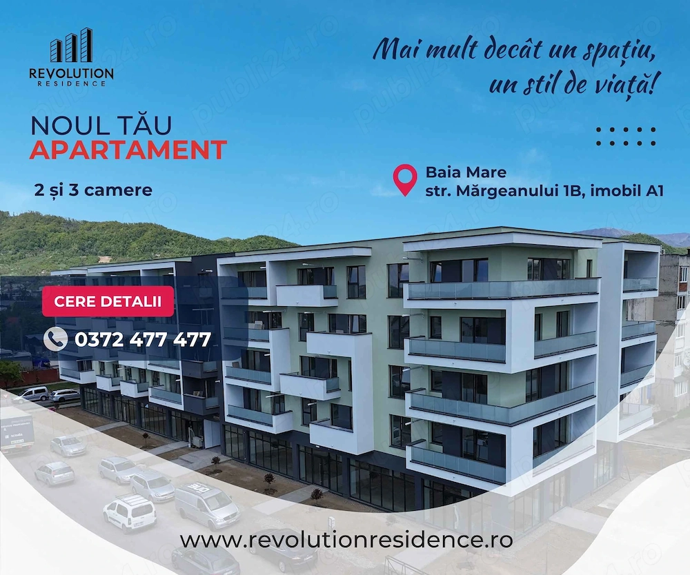 NEW! COMISION 0% - Apartamente 2 si 3 camere - Margeanului 1B-A1, Baia Mare