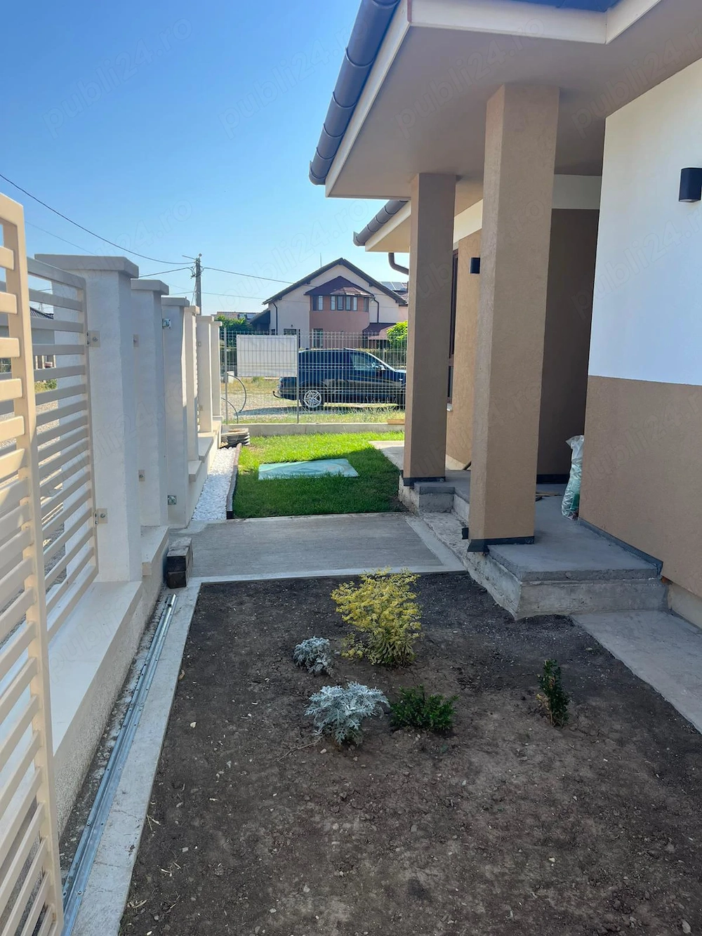 Casă plan parter semifinisată la alb în Cihei cu 2 dormitoare, 2 băi, (un dormitor cu baie proprie)