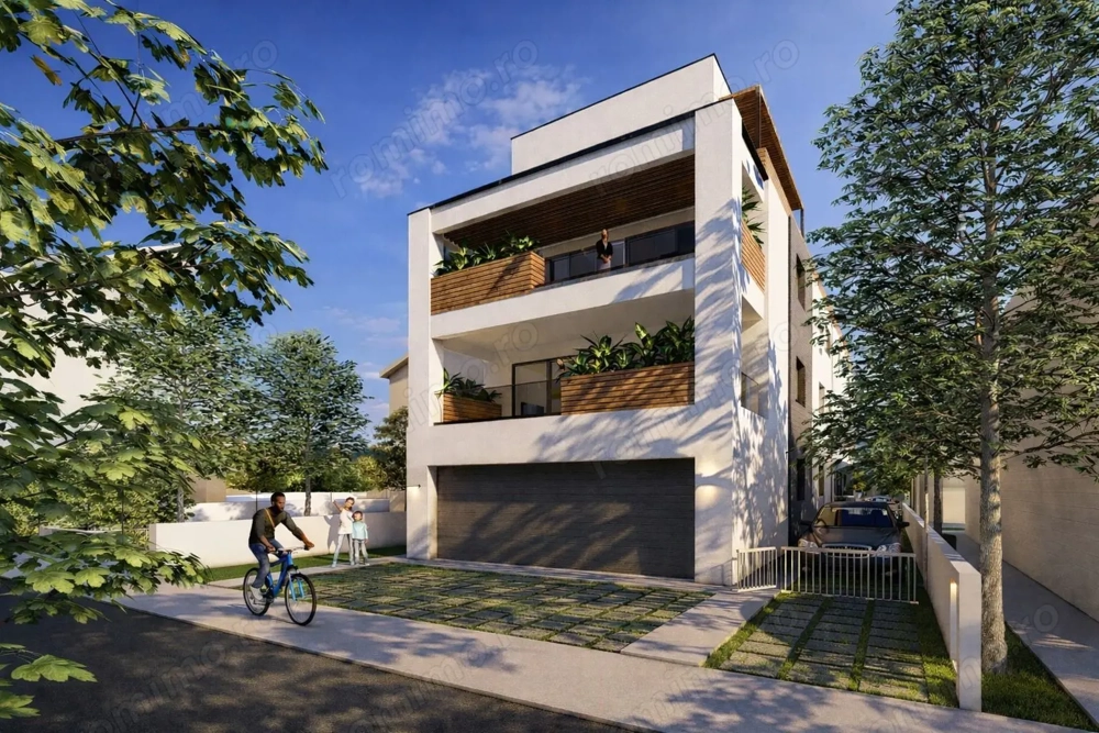 FINISAT MODERN, 4 camere cu terasa, 3 bai, incalzire in pardoseala - COMISION 0%
