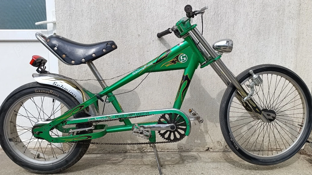 Bicicleta Chopper Stingray Verde Raritate stil motocicleta