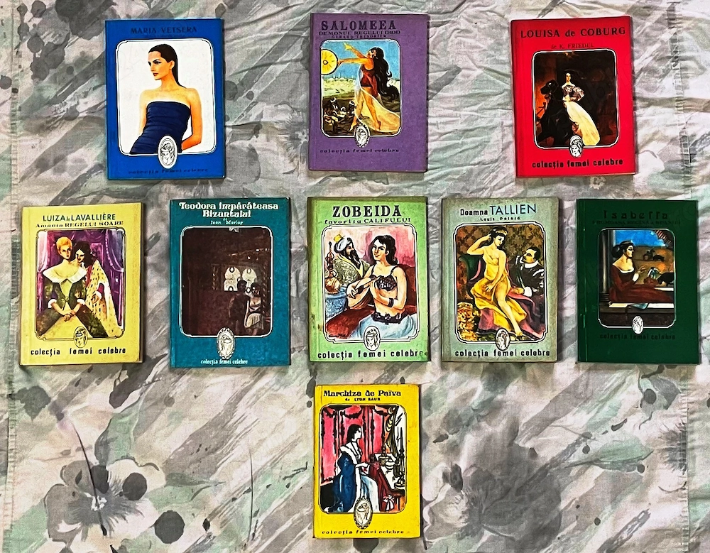 lot de 9 noua carti de la editura intim colectia femei celebre