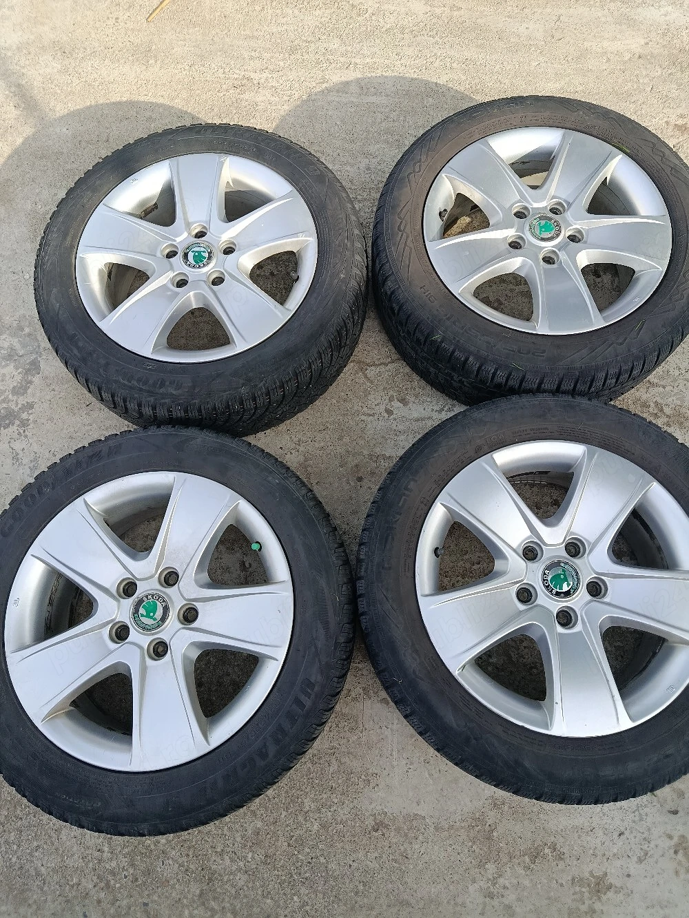 Jante skoda,seat, vw,audi 5x112 16, bonus anvelope  205 55 16 