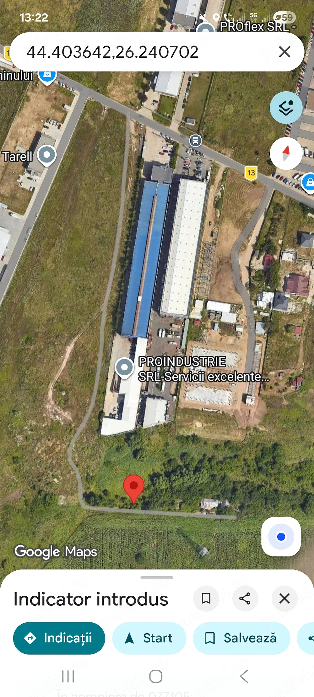 Vand teren zona Manolache