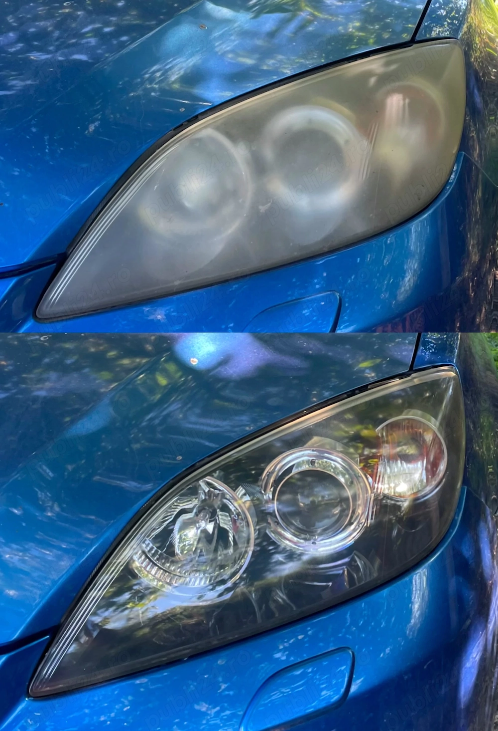 Polish faruri + sigilare cu polimer UV
