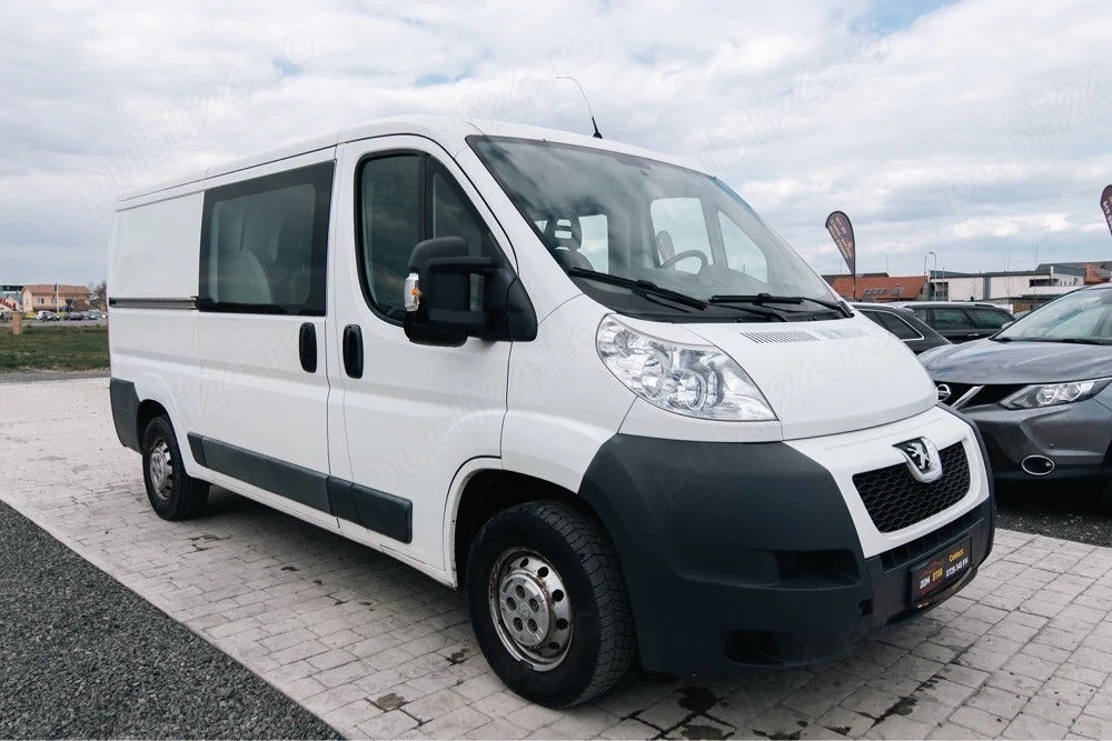 Peugeot Boxer L2H2 6 Locuri + Marfa  Aer Conditionat   Rate Fixe Avans 0  Garantie