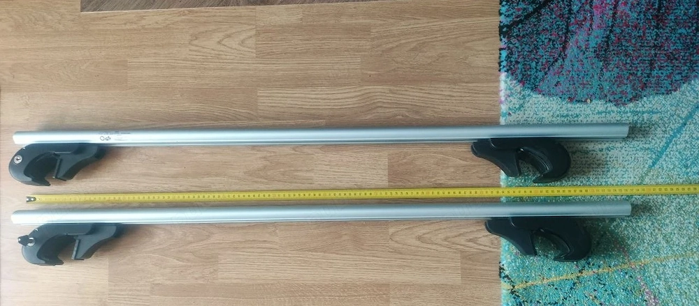 Set bare portbagaj aluminiu cu incuietoare si 2 chiei 115 cm