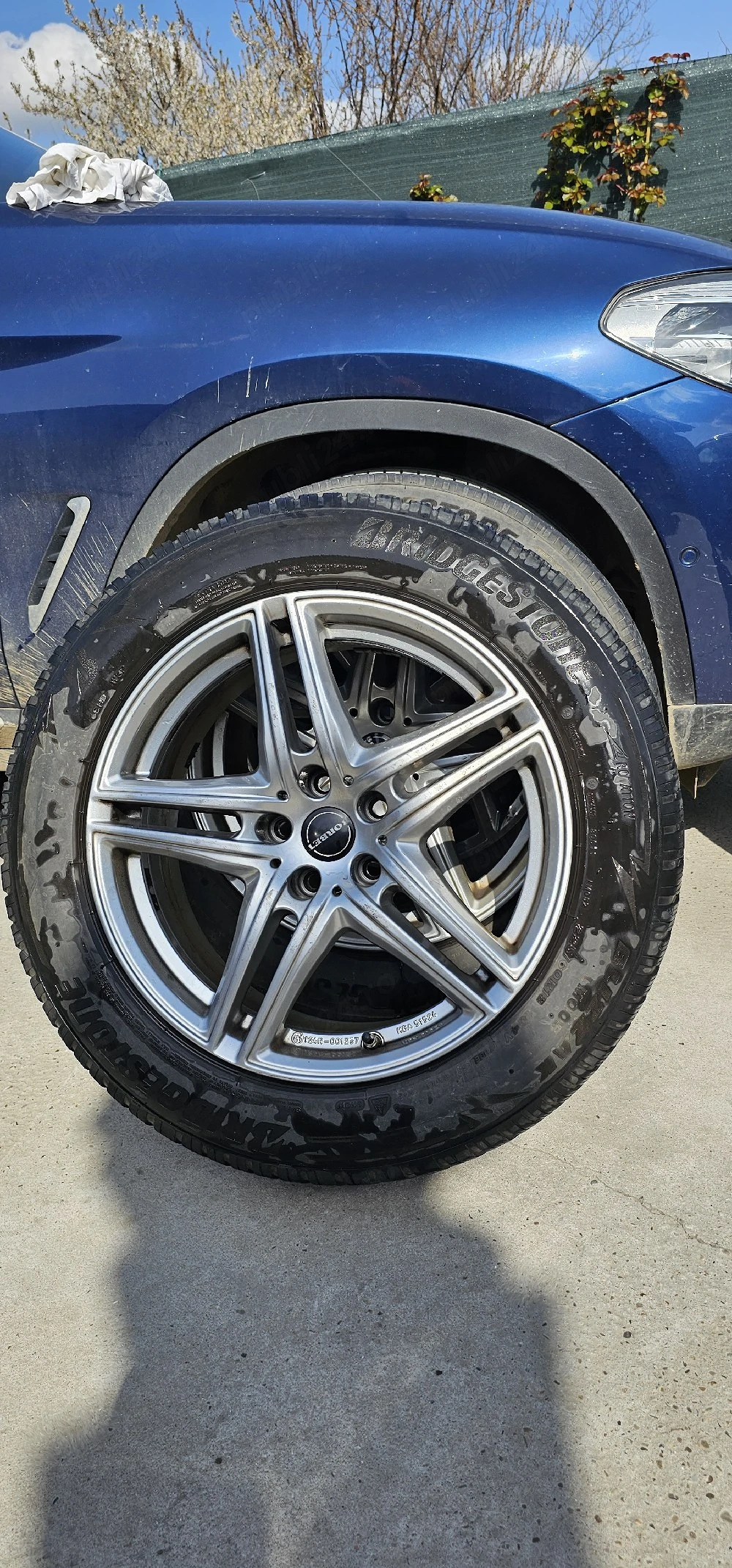 Jante BORBET R18 5x112 ET30 + senzori OEM BMW + anvelope iarnă Bridgestone – X3 X4 Q5 GLC
