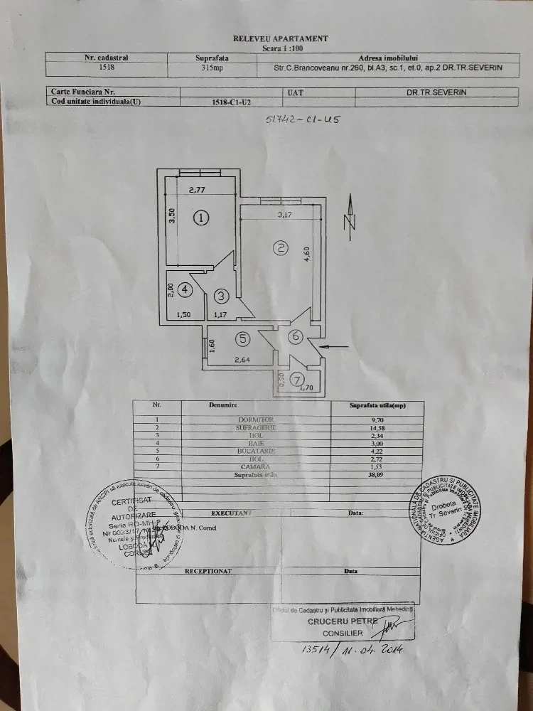Apartament de vânzare 
