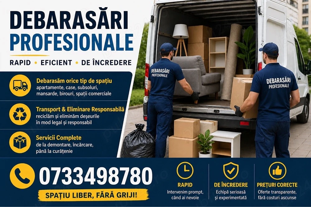  Debarasării profesionale București-Ilfov 
