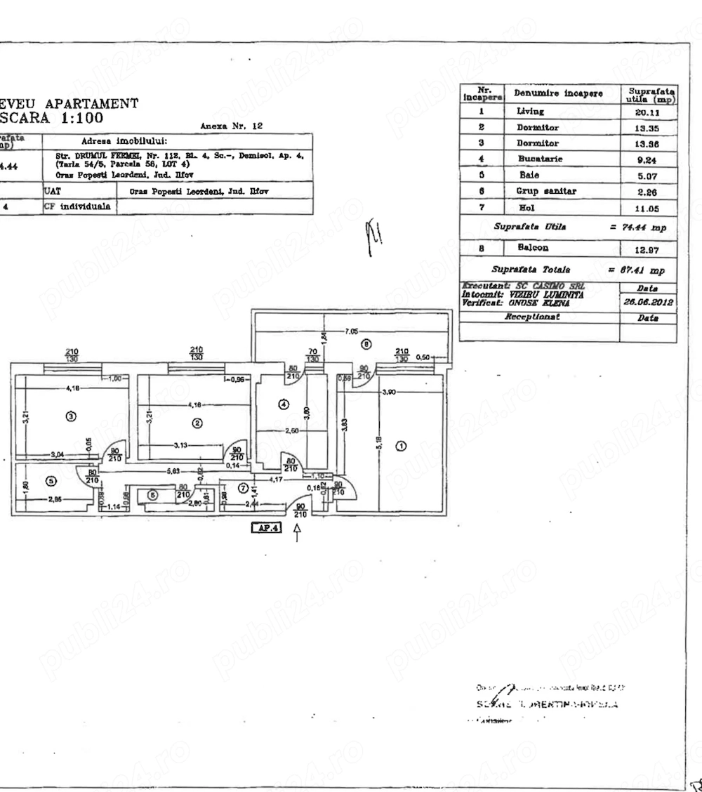 3 camere 88 mp   2 băi   2 balcoane   Drumul Fermei | ideal locuință sau investiție
