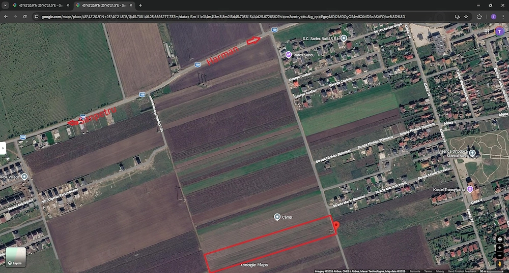 Teren 5.000 mp - Zonă Hărman- Sânpetru - Oportunitate investiție