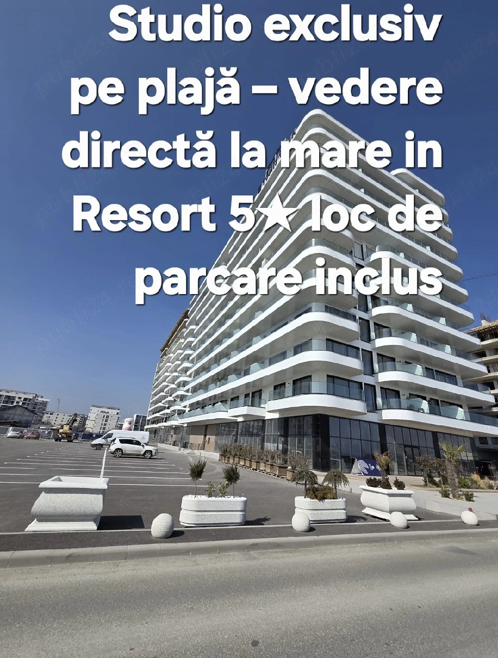 Studio cu parcare prima linie la mare in Resort 5 *Mamaia Nord 