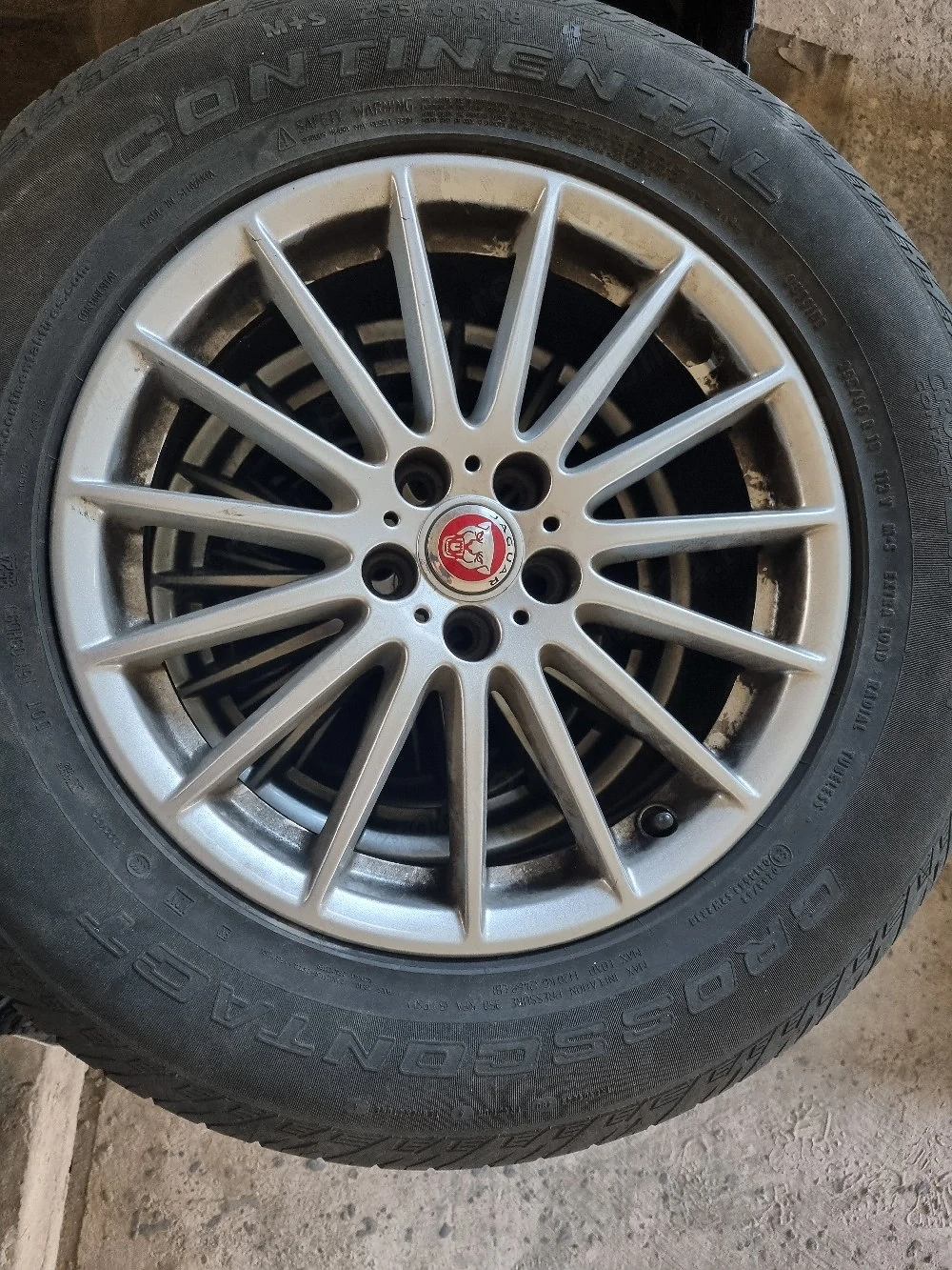 Set roți Jaguar/Landrover pe 18", cu gume Continental M+S 255/60/18