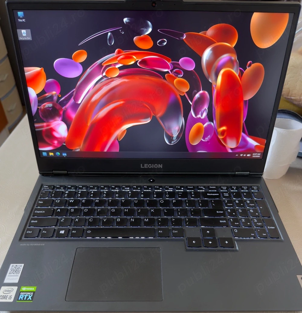 Lenovo Legion 5   gaming 165Hz + RTX 3050 Ti, perfect pentru jocuri fără lag!