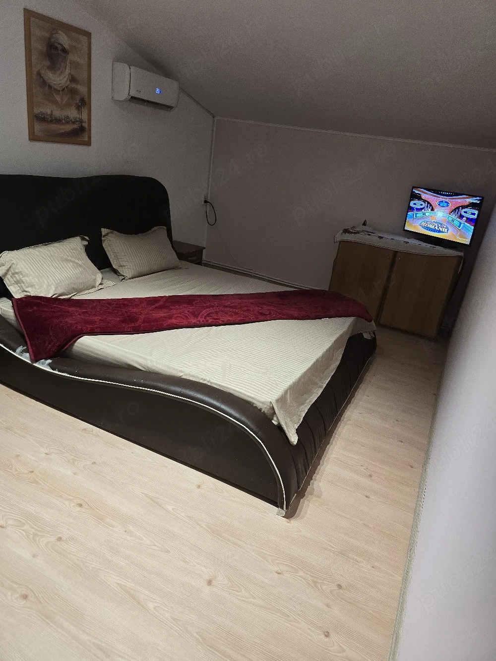 Închiriez ap 2 camere 45m la curte